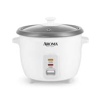 Aroma 6-Cup Pot-Style Rice Cooker, White (1)