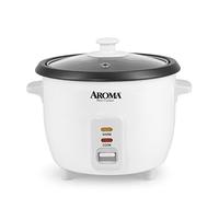 Aroma 6-Cup Pot-Style Rice Cooker, White (1)