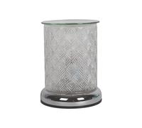 AROMATIZE Aroma Accessories Electric Glass Wax Melt Burner Wax Melter Touch On/Off Warmer For Home Office Bedroom Living Room Decor Clear Leaf, AR2064
