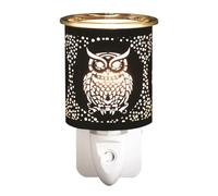 Aroma Accessories Electric Plug In Wax Melter 13cm - Owl in Black Aroma Accessories Black