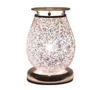 Aroma Accessories Glitter Electric Wax Melter 17cm in Silver Aroma Accessories Silver