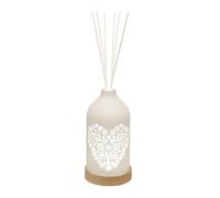 Aroma Accessories Woodbridge Heart Clean Linen LED Light up Reed Diffuser
