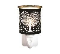 Aroma Black & Gold Heart Tree Plug In Wax Melt Warmer