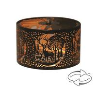 Aroma Candle Carousel Fan Shade 13Cm Black - Deer Family