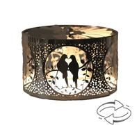 Aroma Candle Carousel Fan Shade 13cm - Doves Aroma Accessories Black One Size