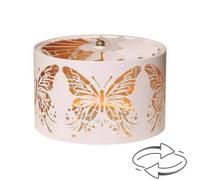 Aroma Candle Carousel Fan Shade 13Cm White - Butterfly