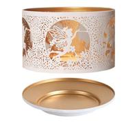 Aroma Candle Shade & Tray Set 15Cm White - Flying Fairy