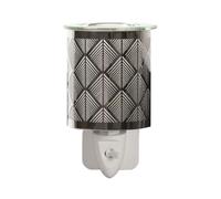 Aroma Chrome Chevron Plug In Wax Melt Warmer