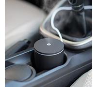 Aroma Diffuser for Essential Oils, Mini USB Ultrasonic Humidifier, 60 ml Cool Mist Humidifier with 7 Colours LED, Automatic Shut-Off and Super Quiet, Fragrance Oil Diffuser for Car (Black)