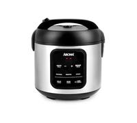 AROMA® Digital Rice Cooker, 4 Cups (Uncooked) / 8 Cups (Cooked), Steamer, Multicooker, Oatmeal Cooker, Automatically Keep Warm, 2 Quart, Stainless Steel Exterior