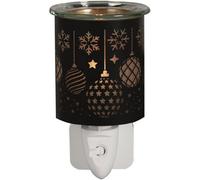 Aroma Electric Plug In Wax Melt Burner Warmer Essential Oil Aromatherapy Black Baubles