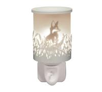 Aroma Electric Plug In Wax Melt Burner Warmer Essential Oil Fox Shadow White