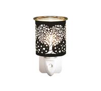 Aroma Electric Plug In Wax Melter 13Cm Silhouette Heart Tree - Black