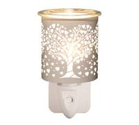 Aroma Electric Plug In Wax Melter 13Cm Silhouette Heart Tree - White