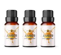 Aroma Energy | Amber Fragrance Oil 30ml (3 x 10ml) Highly Scented Oil for Diffuser, Candles, Soap Making, Wax Melt, Slime, Perfume | Vegan, Made in UK