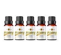 Aroma Energy | Anxiety Essential Oil Blend 50ml (5 x 10ml) - Blend of Lavender, Bergamot & Ylang Ylang | Diffuser, Bath, Candles, Soaps, Aromatherapy | 100% Pure & Natural