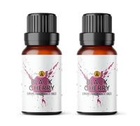 Aroma Energy Black Cherry Fragrance Oil (20ml) 2 x 10ml | Vegan & Cruelty Free Scented Oil for Diffusers, Candle Making, Wax Melts, Soap & Slime | Made in the UK