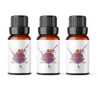 Aroma Energy Black Cherry Fragrance Oil (30ml) 3 x 10ml | Vegan & Cruelty Free Scented Oil for Diffusers, Candle Making, Wax Melts, Soap & Slime | Made in the UK