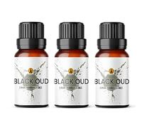 Aroma Energy | Black Oud Fragrance Oil 30ml (3 x 10ml) Highly Scented Oil for Diffuser, Candles, Soap Making, Wax Melt, Slime, Perfume | Vegan, Made in UK