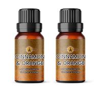 Aroma Energy | Cinnamon & Orange Essential Oil Blend - 20ml (2 x 10ml Bottles) - 100% Pure & Natural