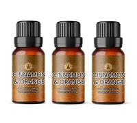 Aroma Energy | Cinnamon & Orange Essential Oil Blend - 30ml (3 x 10ml Bottles) - 100% Pure & Natural