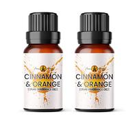 Aroma Energy Cinnamon Orange Fragrance Oil for Christmas Diffusers, 2x10ml