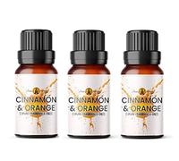 Aroma Energy Cinnamon Orange Fragrance Oil for Christmas Diffusers, 3x10ml