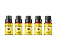 Aroma Energy | Citronella Essential Oil - 50ml (5 x 10ml Bottles) - 100% Pure & Natural