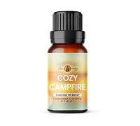 Aroma Energy Cozy Campfire Essential Oil Blend, 10ml | Cedarwood, Scots Pine & Cypress Autumn | Diffuser oil, aromatherapy, burner, candle making, soap | Natural, Vegan, UK Made