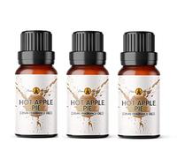 Aroma Energy | Hot Apple Pie Fragrance Oil 30ml (3 x 10ml) Highly Scented Oil for Diffuser, Candles, Soap Making, Wax Melt, Slime, Perfume | Vegan, Made in UK
