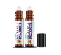 Aroma Energy Lavender Essential Oil Roll On for Skin, 2x10ml