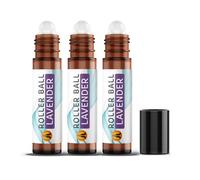 Aroma Energy Lavender Essential Oil Roll On for Skin, 3x10ml
