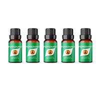 Aroma Energy | Peppermint Essential Oil - 50ml (5 x 10ml Bottles) - 100% Pure & Natural