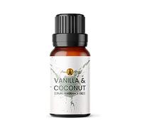 Aroma Energy Vanilla & Coconut Fragrance Oil for Diffusers, 10ml | For candle making, perfume oil, wax melts, soap, bath bombs, potpourri & slime, concentrated scent, Vegan, UK made