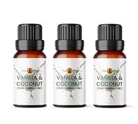 Aroma Energy Vanilla & Coconut Fragrance Oil for Diffusers, 3x10ml