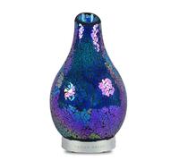 Aroma Haven S1 Essential Oil Diffuser Electric | 120ml Mosaic Ultrasonic Scent Ceramic Diffusers | Aromatherapy, Home Decor Office | LED 7 Colour Lights, Auto Shut-Off, Air Humidifier (Edge Blue)