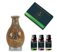 Aroma Haven S1 Round Rose Gold Electric Diffuser With Essential Oil Set