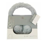 Aroma Home Cozy Heatable Grey Faux Fur Ear Muffs Grey One Size