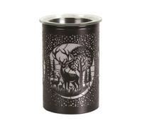Aroma Home Electric Plug In Wax Melter 12Cm Black Colour Changing - Deer Family Black