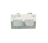 Aroma Home Faux Fur Grey Hand Warmers 2 Pack Grey One Size