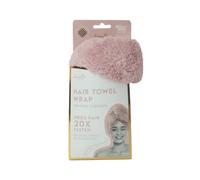 Upper Canada Danielle Creations Hair Towel Wrap Turban Button Quick Dry Less Damage Frizz Micro-Weave (Pink)