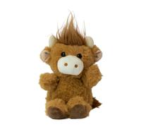 Aroma Home Harris Highland Cow Novelty Key Ring in Brown Aroma Home Brown