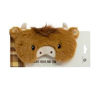 Aroma Home Harris Highland Cow Sleep Eye Mask in Brown Aroma Home Brown