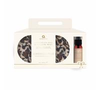 Aroma Home Leopard Print Faux Fur Eye Mask & Pillow Spray Set Multi