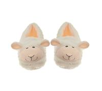 Aroma Home Microwavable Faux Fur Sheep Slippers In White White