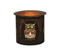 Aroma Home Multi Functional Tealight Wax Melt Burner 10.5Cm - Owl In Black Black