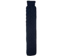 Aroma Home Navy Blue Chunky Knitted Long Hot Water Bottle 2L Navy One Size