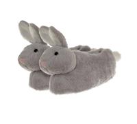 Aroma Home Novelty Faux Fur Slippers - Bethany Bunny In Grey Grey One Size