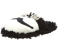 Aroma Home Shoes Women's Moustache Fuzzy Slippers, White (White), M UK