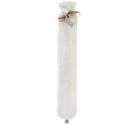 Aroma Home So Long White Plush Faux Fur 2 Litre Long Hot Water Bottle